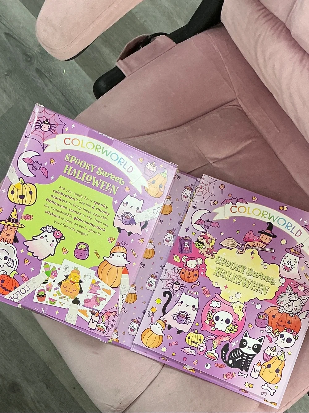 ColorWorld Spooky Sweet Halloween Kids Marker Set - Purple